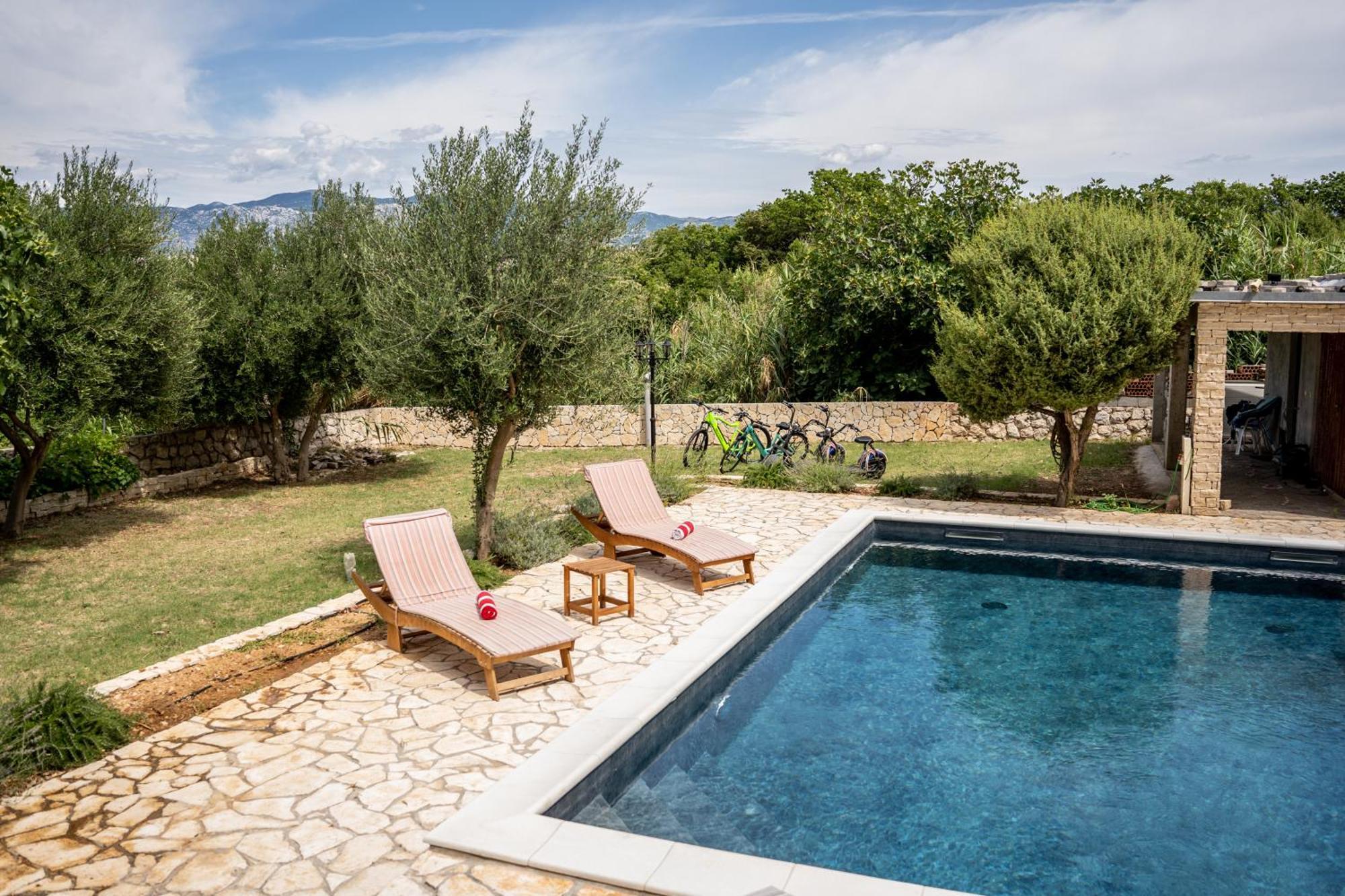 Villa Pag Dubrava Relax With Pool Bosana Εξωτερικό φωτογραφία