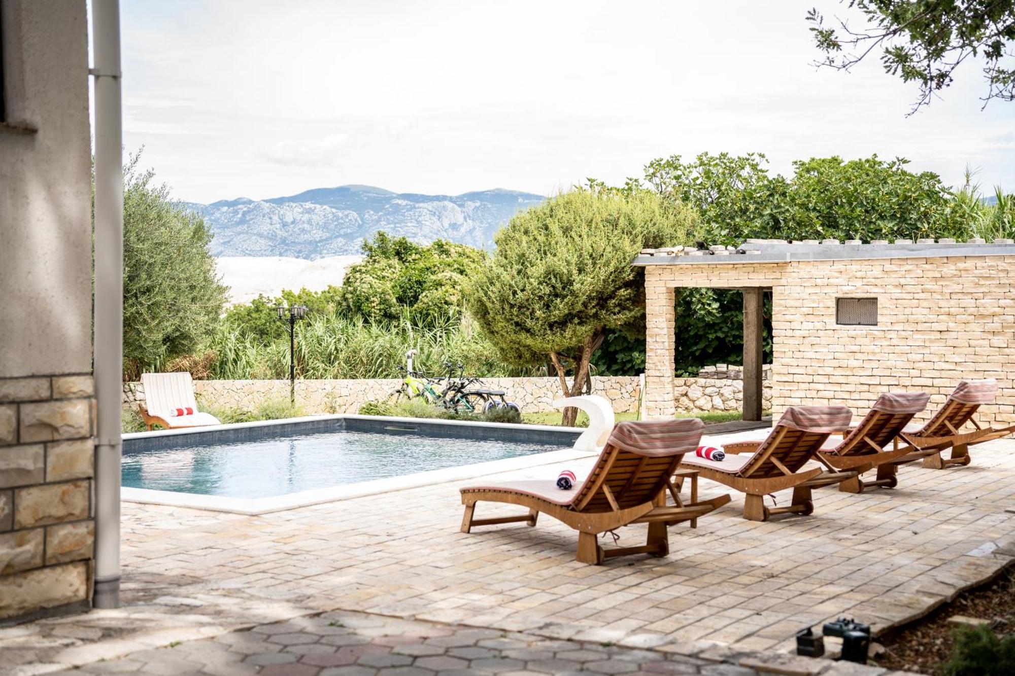 Villa Pag Dubrava Relax With Pool Bosana Εξωτερικό φωτογραφία