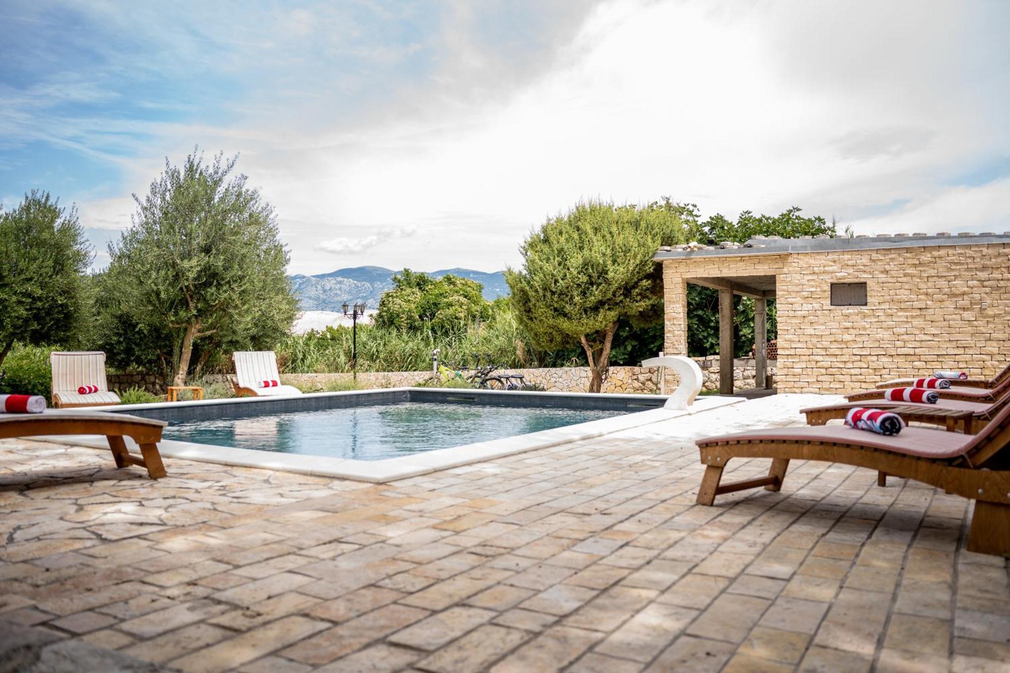 Villa Pag Dubrava Relax With Pool Bosana Εξωτερικό φωτογραφία