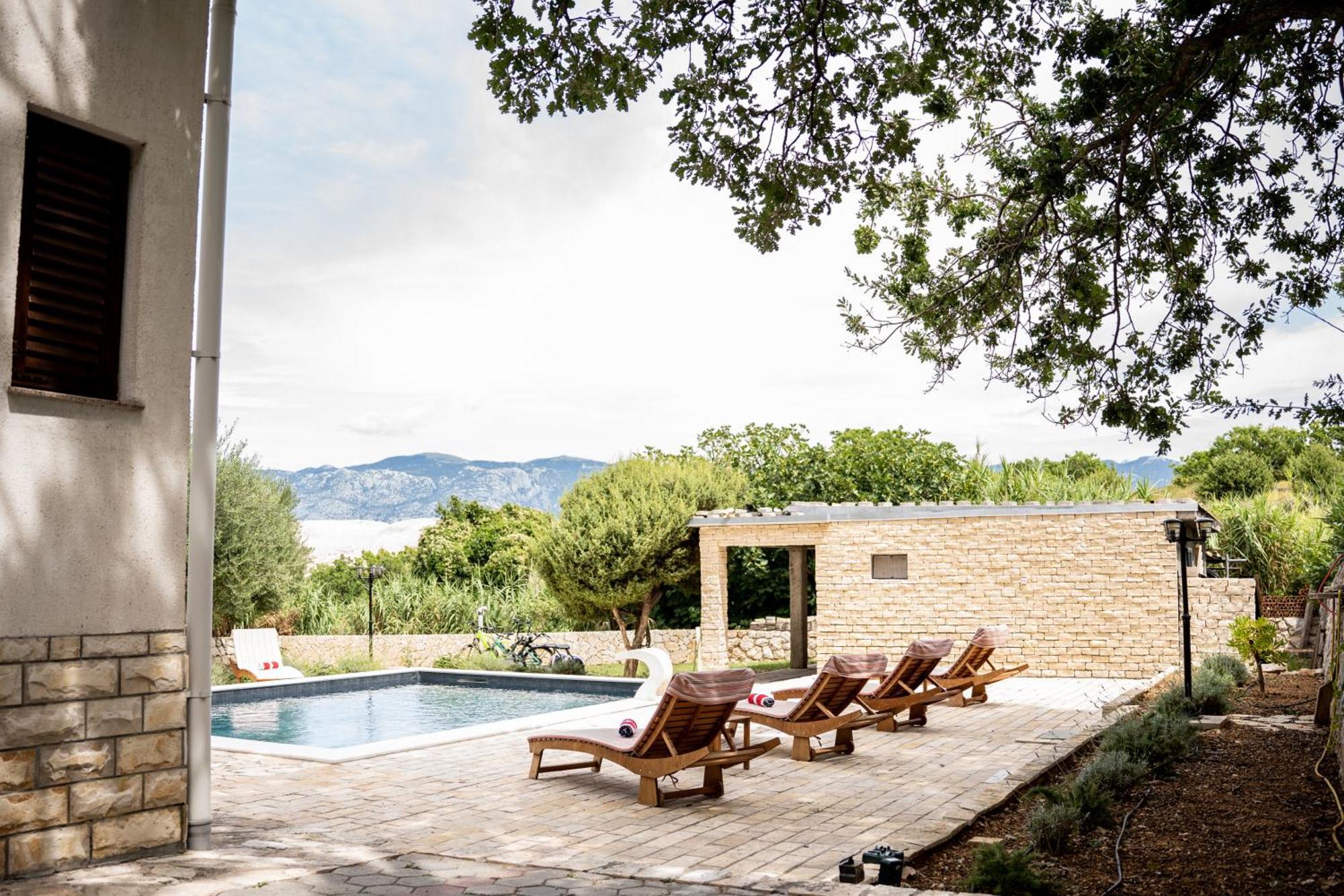 Villa Pag Dubrava Relax With Pool Bosana Εξωτερικό φωτογραφία